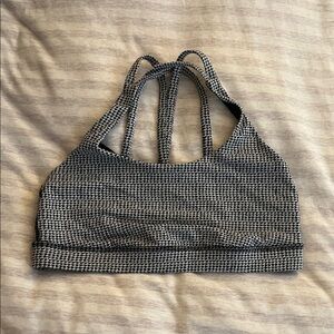 Women's Lululemon patterned Gray Sports Bra